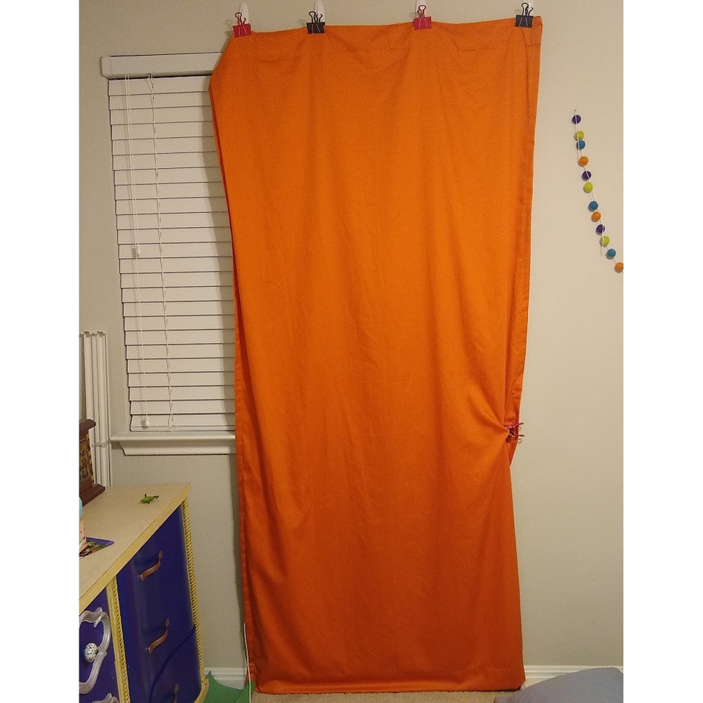 Twill Cotton Blackout Panel - Orange